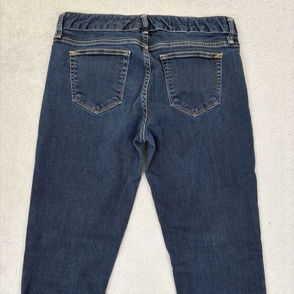 Gap 1969 Real Straight Stretch Jeans Medium Wash Mid Rise Womens Size 29 30x29 - Picture 4 of 10